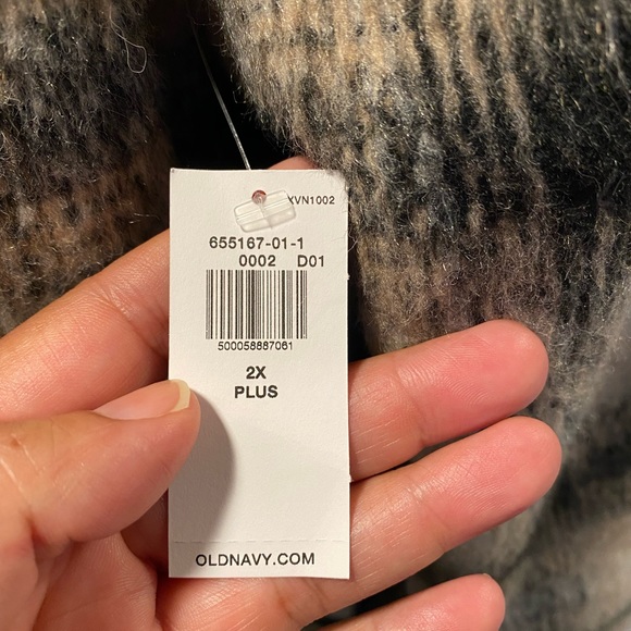 Plaid Soft-Brushed coat for Women - Picture 5 of 9